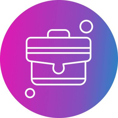 evrak çantası ikonu vektör illüstrasyonu