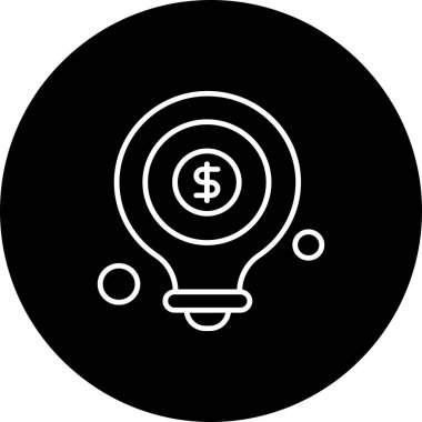 Dolar işareti vektör simgesi.