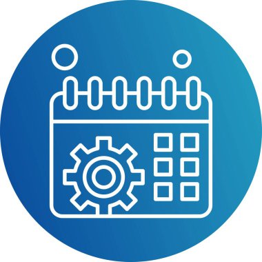 Web simgesi, ayarların vektör illüstrasyonu