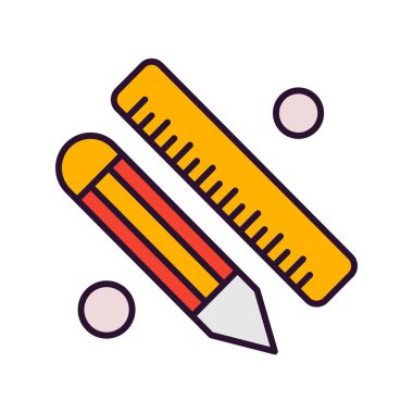 okul ve eğitim ikonu vektör illüstrasyon grafik tasarımı