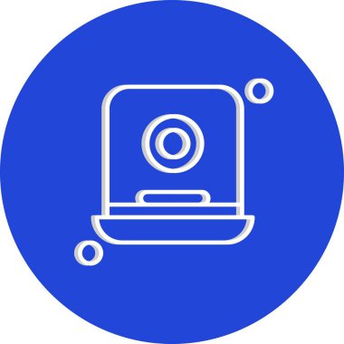 Modern b 'nin vektör illüstrasyonunda dvd' nin eksik simgesi