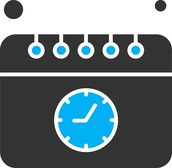 現代のBラックアイコン時計のベクトル図 — ストックベクタ