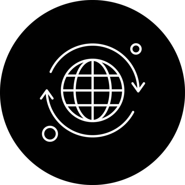 Globales Netzwerk Vektorsymbol — Stockvektor