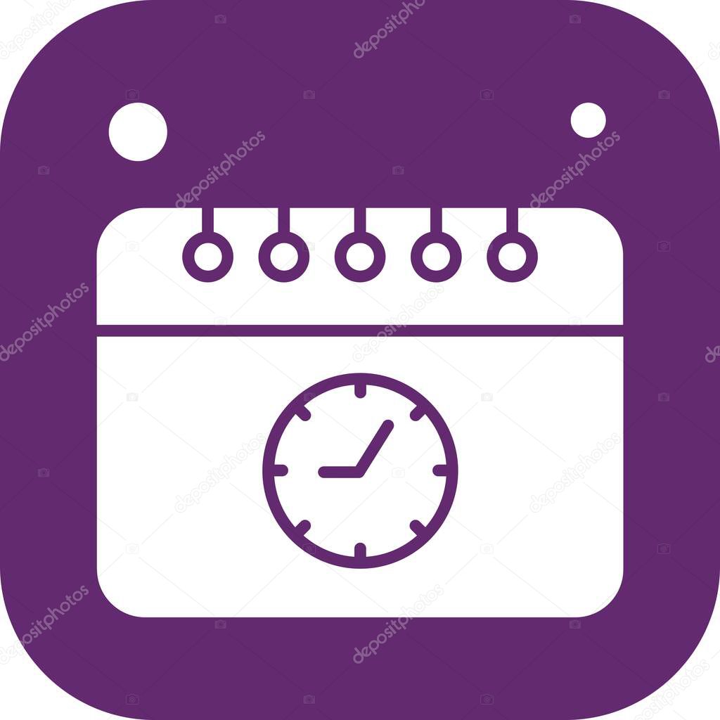 a pink and purple flat vector icon