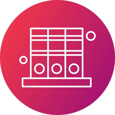 Seo çizgi simgesinin vektör illüstrasyonu