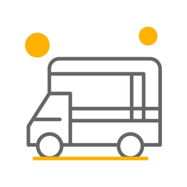 servis van vektör simgesi