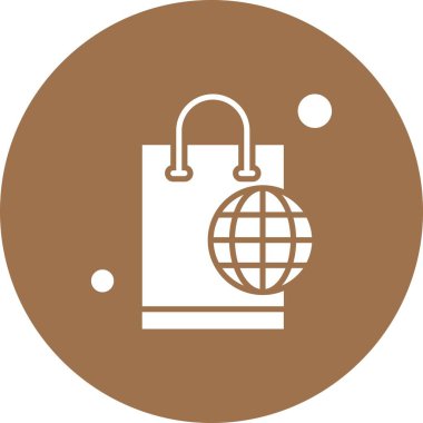 Vektör alışveriş çantası Ico