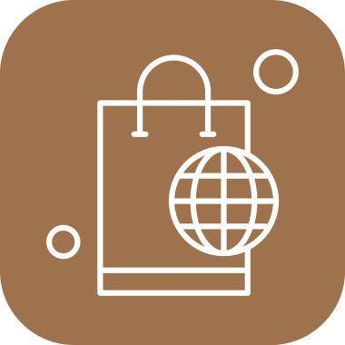 Vektör alışveriş çantası Ico