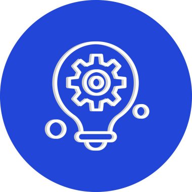 Ampul simgesinin vektör illüstrasyonu