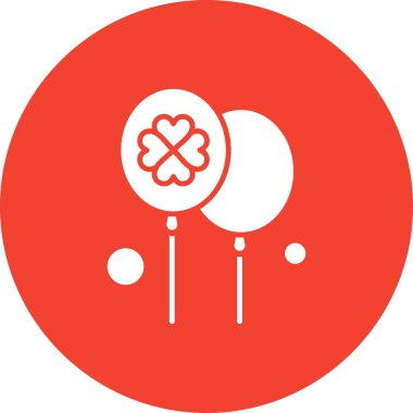 Bir lolipop simgesinin vektör çizimi