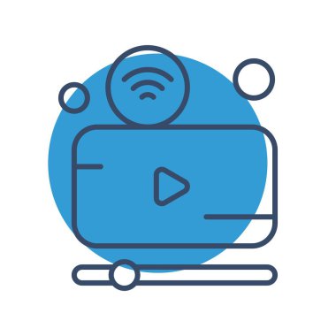 Vektör video oynatıcı Ico