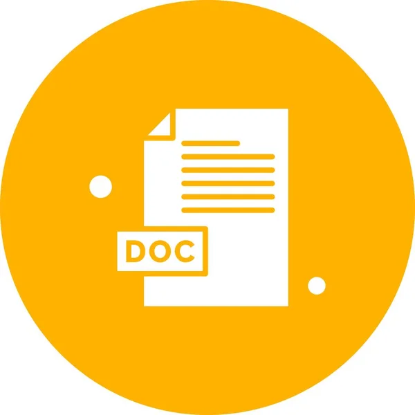 Векторный Doc Файл — стоковый вектор