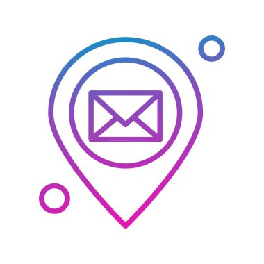 konum web simgesi, vektör illüstrasyonu