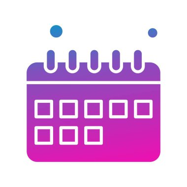 Vektör Takvim Simgesi, illüstrasyon  