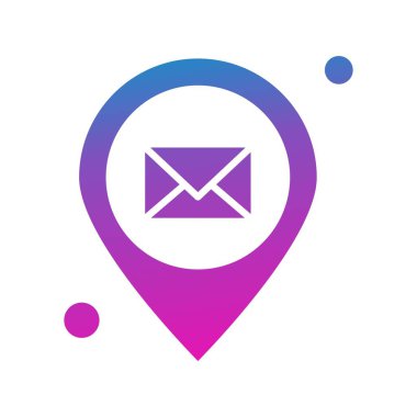 konum web simgesi, vektör illüstrasyonu