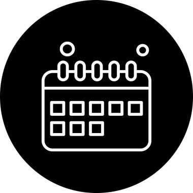 Vektör Takvim Simgesi, illüstrasyon  