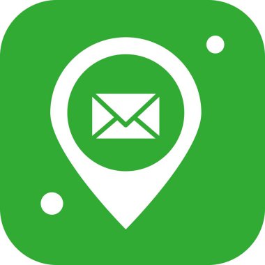 konum web simgesi, vektör illüstrasyonu