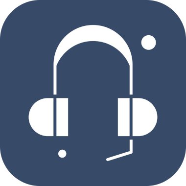  Kulaklık Simgesi vektör çizimi 