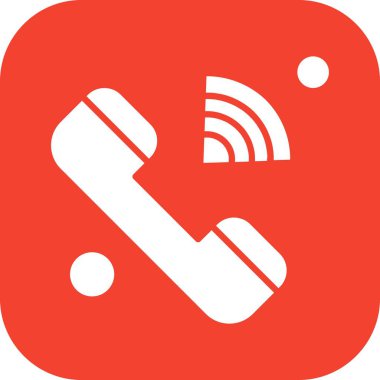 Vektör telefon simgesi illüstrasyonu  