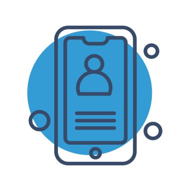 Vektör mobil ağ simgesi 