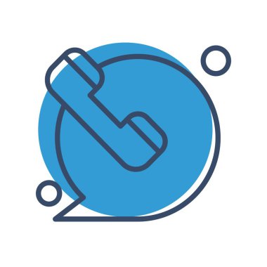 Vektör telefon simgesi illüstrasyonu  