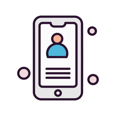 Vektör mobil ağ simgesi