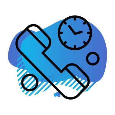 Vektör telefon simgesi illüstrasyonu  