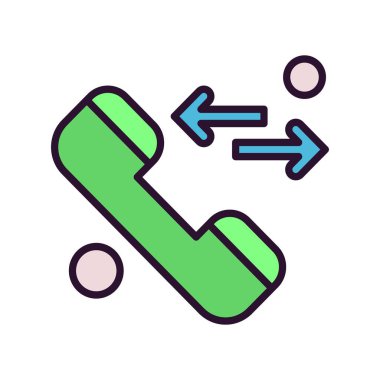 Vektör telefon simgesi illüstrasyonu  