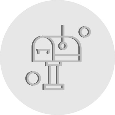 Vektör posta kutusu simgesi