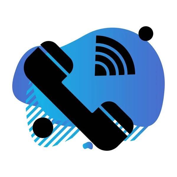 Vector Telephone Icon Illustration — Stock Vector