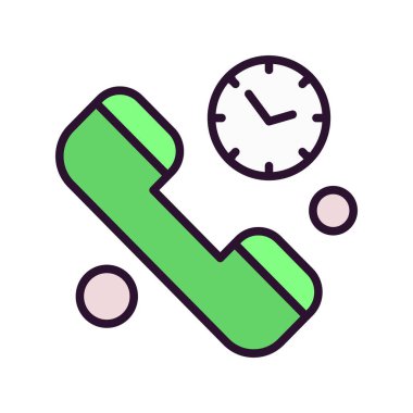 Vektör telefonu Ico, vektör illüstrasyonu