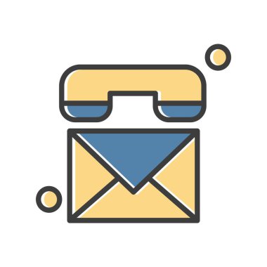 Vektör telefonu Ico, vektör illüstrasyonu