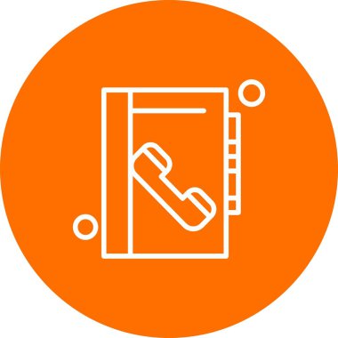 Vektör iletişim kitabı Ico, vektör illüstrasyonu