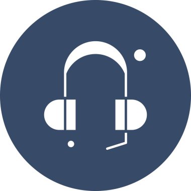  Kulaklık Simgesi vektör çizimi 