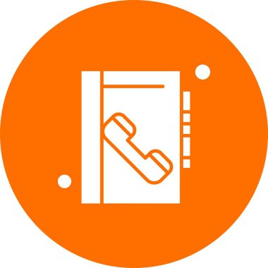 Vektör iletişim kitabı Ico, vektör illüstrasyonu