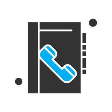 Vektör iletişim kitabı Ico, vektör illüstrasyonu