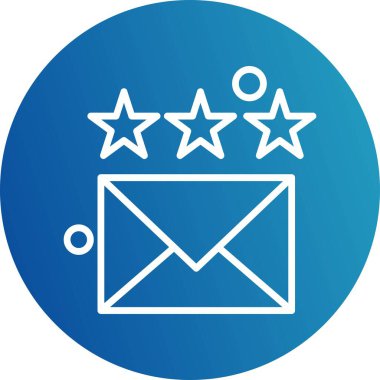 Vektör E- posta Ico, vektör illüstrasyonu