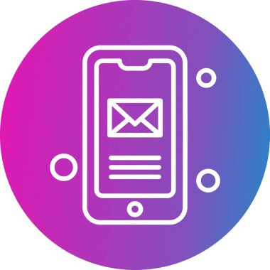 Vektör mesajı Ico, vektör illüstrasyonu