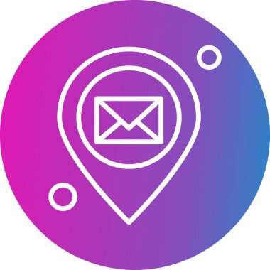 konum web simgesi, vektör illüstrasyonu