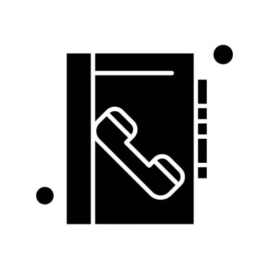 Vektör iletişim kitabı Ico, vektör illüstrasyonu