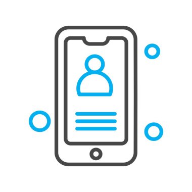 Vektör mobil ağ simgesi