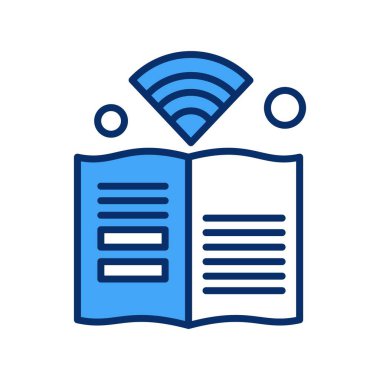 kitap simgesi, vektör illüstrasyonu