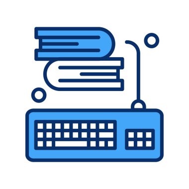 Klavye simgesi vektör illüstrasyonu