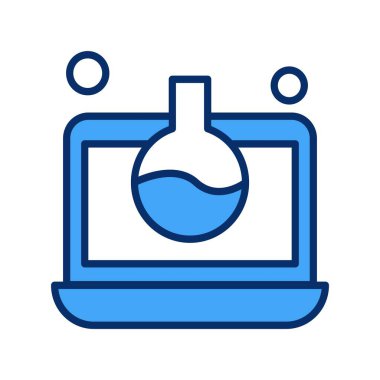 Vektör dizüstü bilgisayar Ico, vektör illüstrasyonu