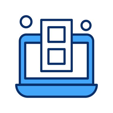  Vektör dizüstü bilgisayar Ico, vektör illüstrasyonu