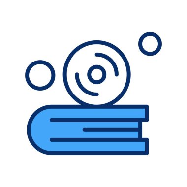  Vektör cd Simgesi, vektör illüstrasyonu