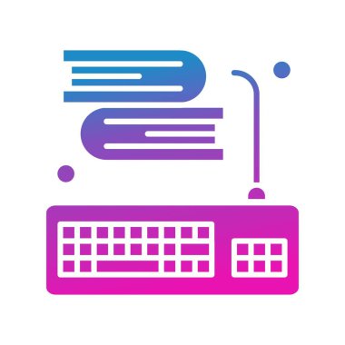 Vektör klavyesi Ico, vektör illüstrasyonu