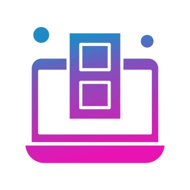  Vektör dizüstü bilgisayar Ico, vektör illüstrasyonu