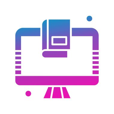 Vektör lcd Ico, vektör illüstrasyonu