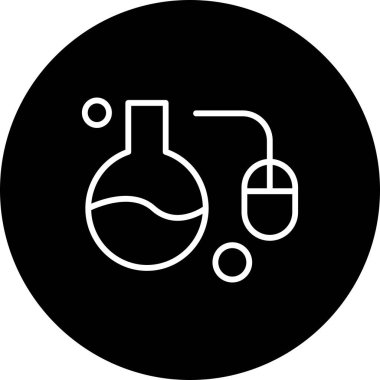 Vektör test tüpü Ico, vektör illüstrasyonu